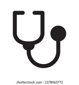 Stethoscope icon in trendy flat style design. Vector graphic illustration. Stethoscope icon for website design, logo, app, and ui. Vector file. EPS 10.