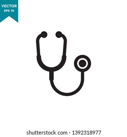 stethoscope icon in trendy flat style 