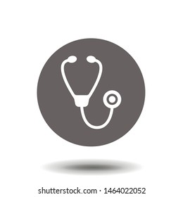 Stethoscope icon in trendy flat style isolated. Symbol for your web site design Stethoscope icon logo, app, UI.