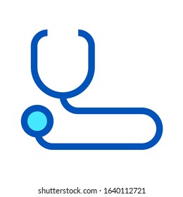 Stethoscope icon in trendy flat style isolated on background. Stethoscope icon page symbol for your web site design Stethoscope icon logo, app, UI. Stethoscope icon Vector illustration