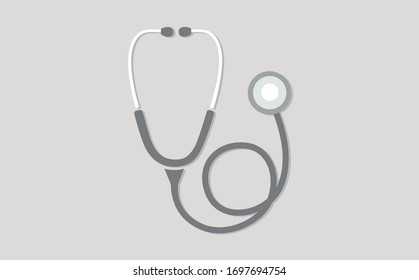 Stethoscope icon in trendy flat style isolated on background. Stethoscope icon page symbol for your web site design Stethoscope icon logo, app, UI. Stethoscope icon Vector illustration, EPS10.