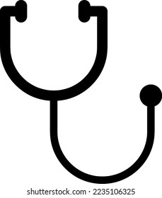 Stethoscope Icon in trendy flat style isolated on white background. Medical symbol for your web site..eps