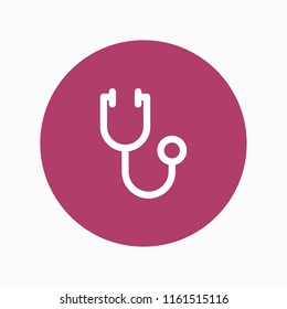 stethoscope icon vector