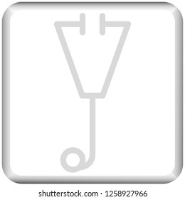 stethoscope icon vector