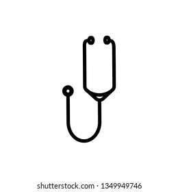stethoscope icon vector
