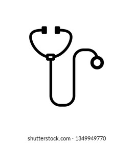 stethoscope icon vector
