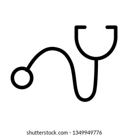 stethoscope icon vector