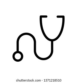 stethoscope icon vector
