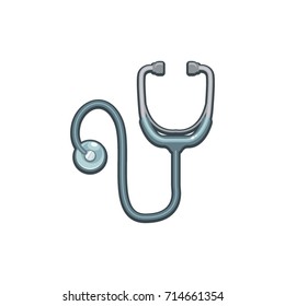 stethoscope icon vector