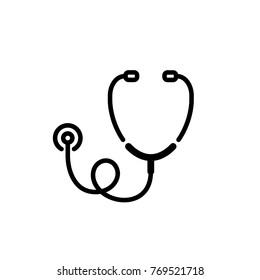 stethoscope icon vector