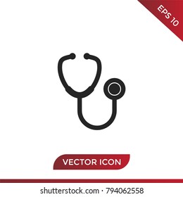 Stethoscope icon vector