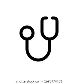 Stethoskop-Icon-Vektorillustration für jeden Zweck