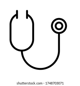 stethoscope icon vector for any purposes