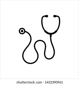 Stethoscope Icon, Stethoscope Vector Art Illustration