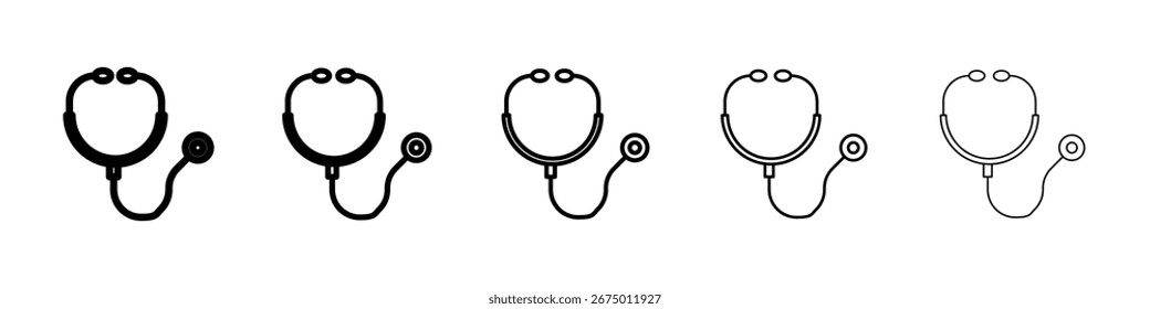 Icono de estetoscopio Ilustración de Arte vectorial