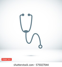 Stethoscope icon, vector best flat icon, EPS