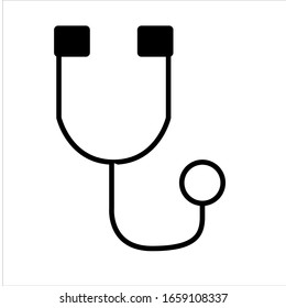Stethoscope icon vector, can be used for web and mobile design
