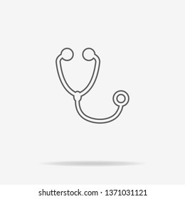 Stethoscope icon. Vector concept illustration for design.