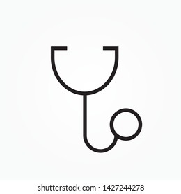Stethoscope icon. Vector concept illustration for design. 
