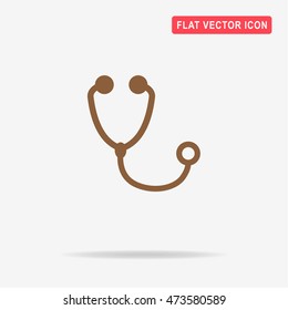 Stethoscope icon. Vector concept illustration for design.
