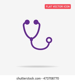 Stethoscope icon. Vector concept illustration for design.