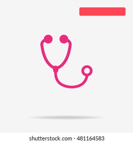 Stethoscope icon. Vector concept illustration for design.
