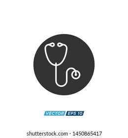 Stethoscope Icon Vector Design Illustration 