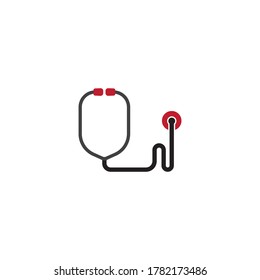 stethoscope icon vector design illustration