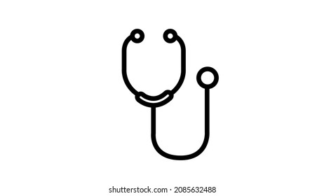 Ilustración de diseño vectorial de iconos de Stethoscope