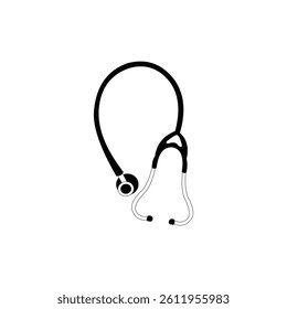 Stethoscope icon vector design, illustration on white background