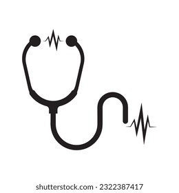 stethoscope icon vector design template