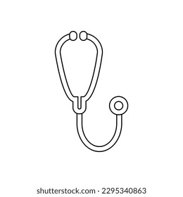 Stethoscope icon vector. doctor illustration sign. clinic symbol. hospital logo.