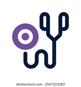 stethoscope icon. vector dual tone icon for your website, mobile, presentation, and logo design.