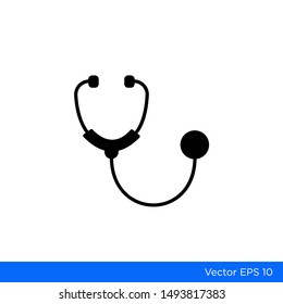 Stethoscope Icon Vector EPS Simple Medical