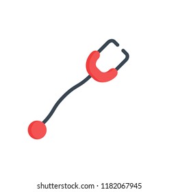 stethoscope icon vector flat design