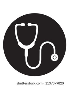 Stethoscope icon vector flat ,medical logo