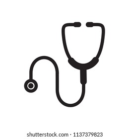 Stethoscope icon vector flat ,medical logo