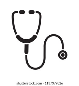 Stethoscope icon vector flat ,medical logo