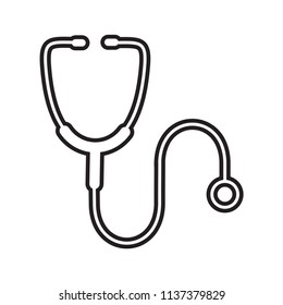 Stethoscope icon vector flat ,medical logo