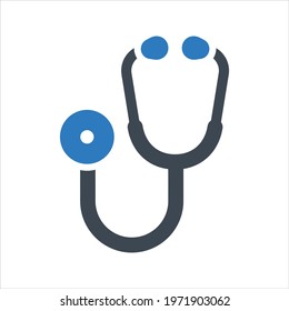 Stethoscope icon, vector and glyph
