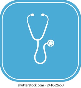 stethoscope icon. vector illustration