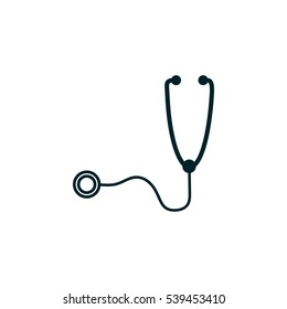stethoscope icon, vector illustration