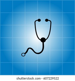 stethoscope icon. vector illustration