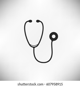 Stethoscope icon. Vector illustration