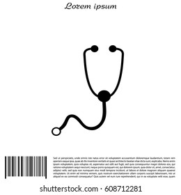 stethoscope icon. vector illustration