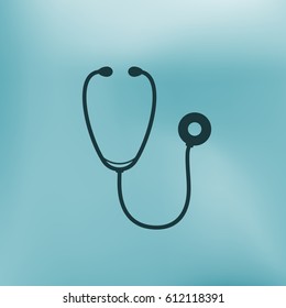 Stethoscope icon. Vector illustration