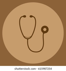 Stethoscope icon. Vector illustration