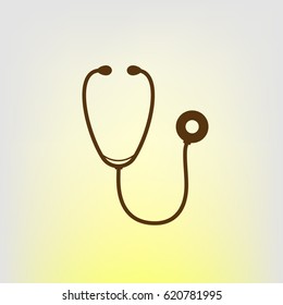 Stethoscope icon. Vector illustration