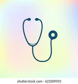 Stethoscope icon. Vector illustration