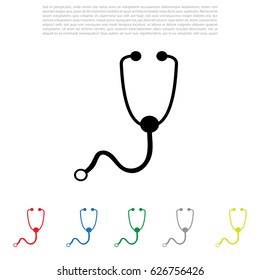 stethoscope icon. vector illustration